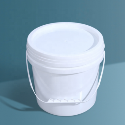 Spot Cheap Pp Food Grade Material With Lid Paint Packaging Sealed Round Bucket 5l White Plastic Bucket